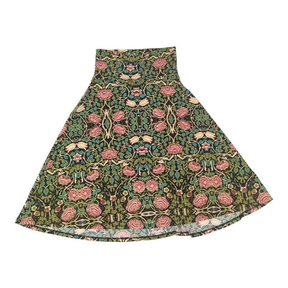 LulaRoe Azure Floral Skater Style Skirt XS - Picture 1 of 5